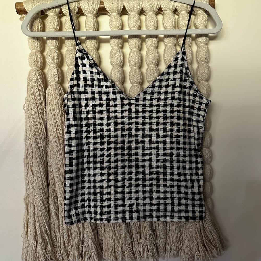 GAZE | checkered top